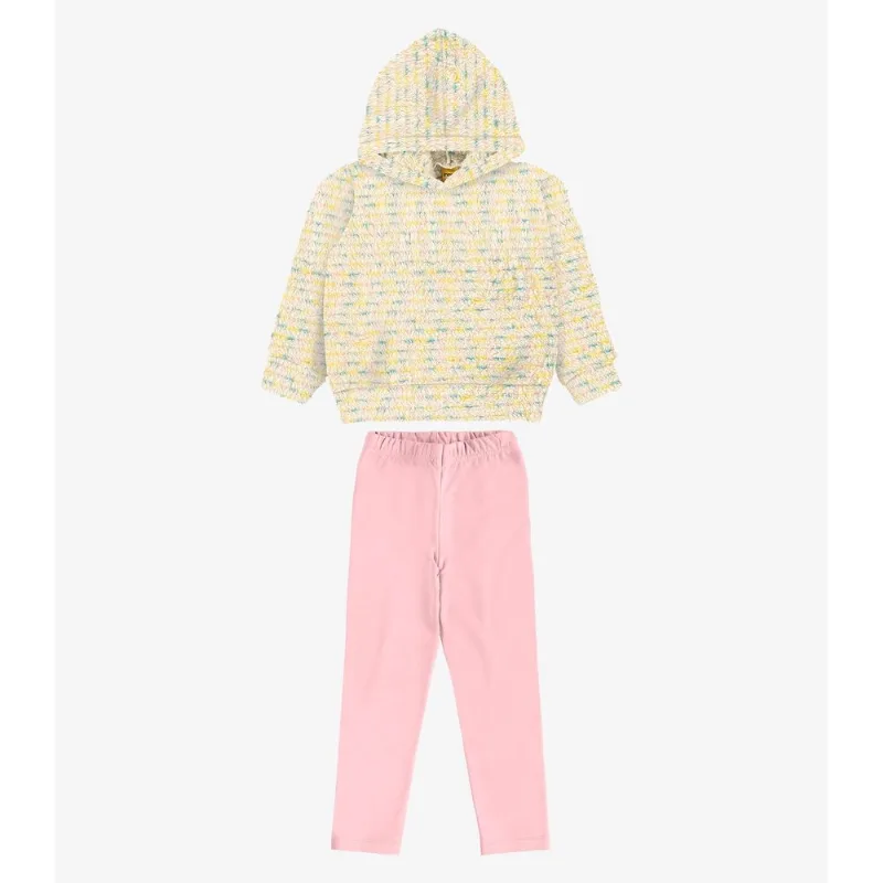 Conjunto Blusão com Legging Molecotton Rovi Kids Rosa 2