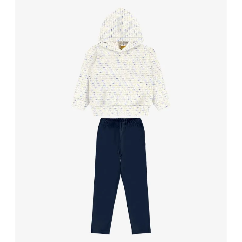 Conjunto Blusão com Legging Molecotton Rovi Kids Azul 3