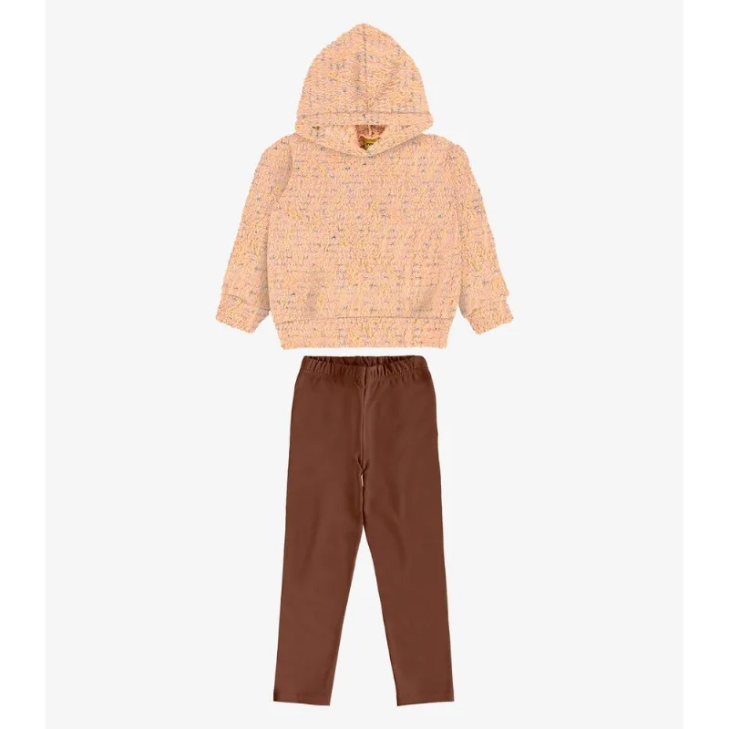 Conjunto Blusão com Legging Molecotton Rovi Kids Marrom 1