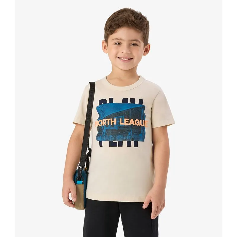 Camiseta Meia Malha Infantil Rovi Kids Bege 16