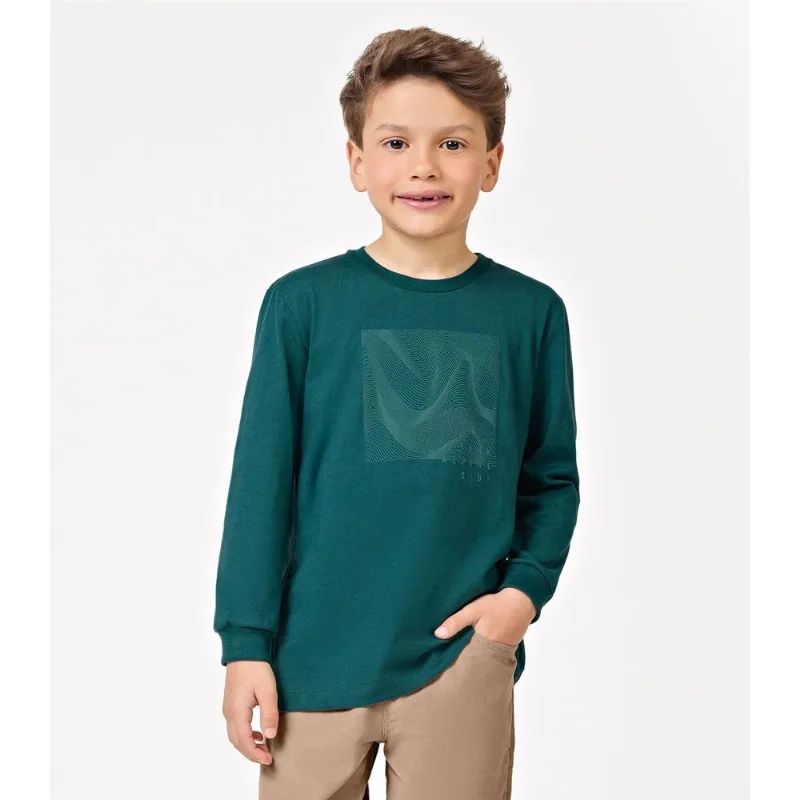 Camiseta Manga Longa Masculina Trick Nick Verde 4