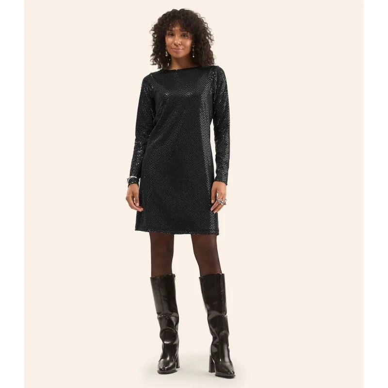Vestido Manga Longa Feminino Rovitex Preto M