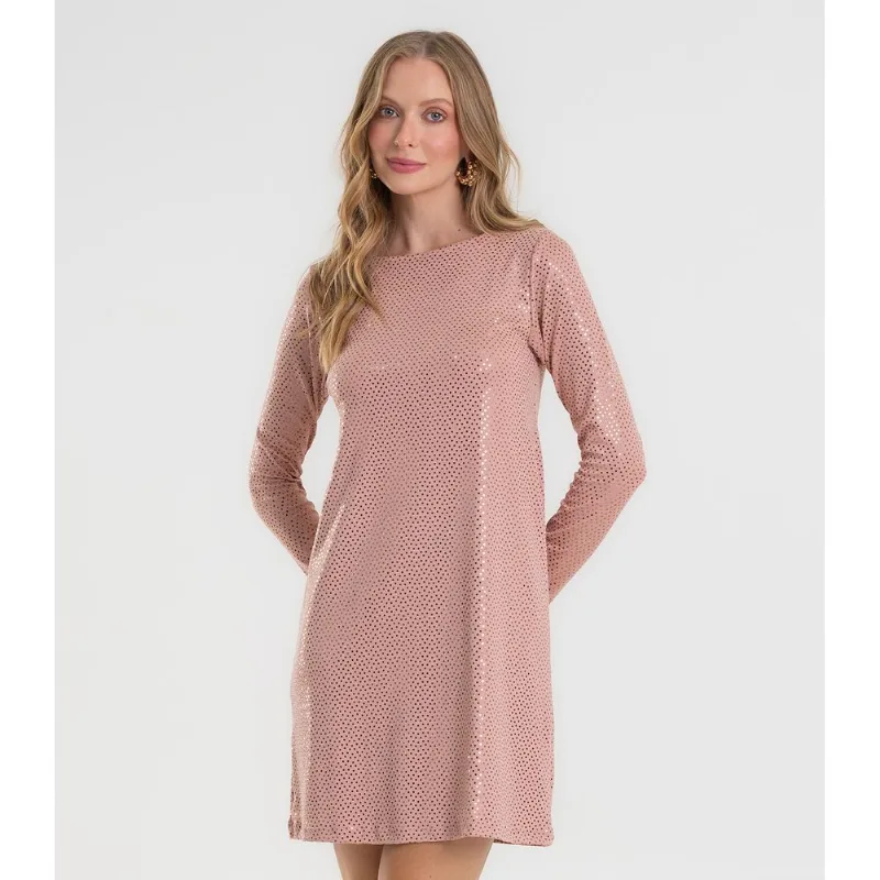 Vestido Manga Longa Feminino Rovitex Unica M