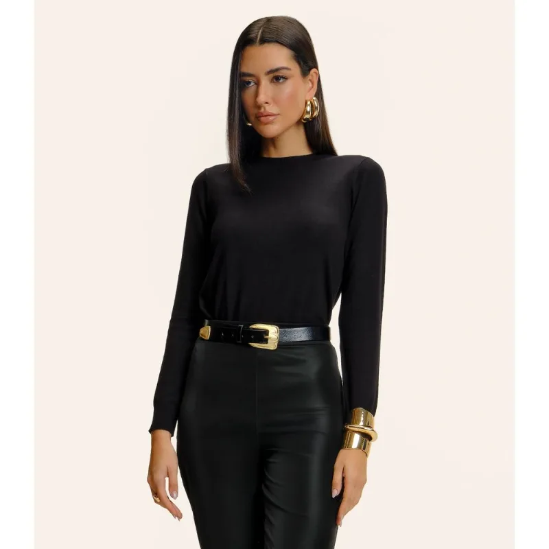 Suéter Feminino Tricot Endless Preto G