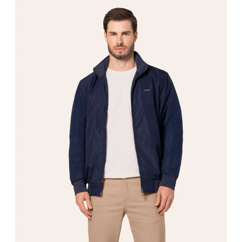 Jaqueta Masculina Microfibra Forrada Diametro Azul P