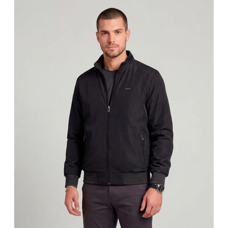 Jaqueta Masculina Microfibra Forrada Diametro Preto P