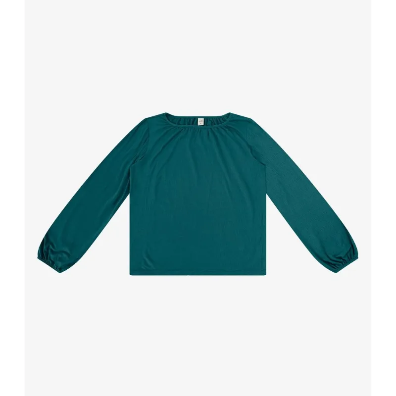 Blusa Feminina Manga Longa Decote Canoa Rovitex Verde G