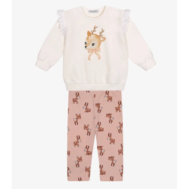 Conjunto Blusão Com Legging Feminino Trick Nick Bege M