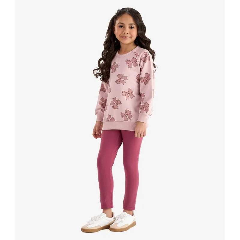 Conjunto Blusão com Legging Molecotton Rovi Kids Rosa 3