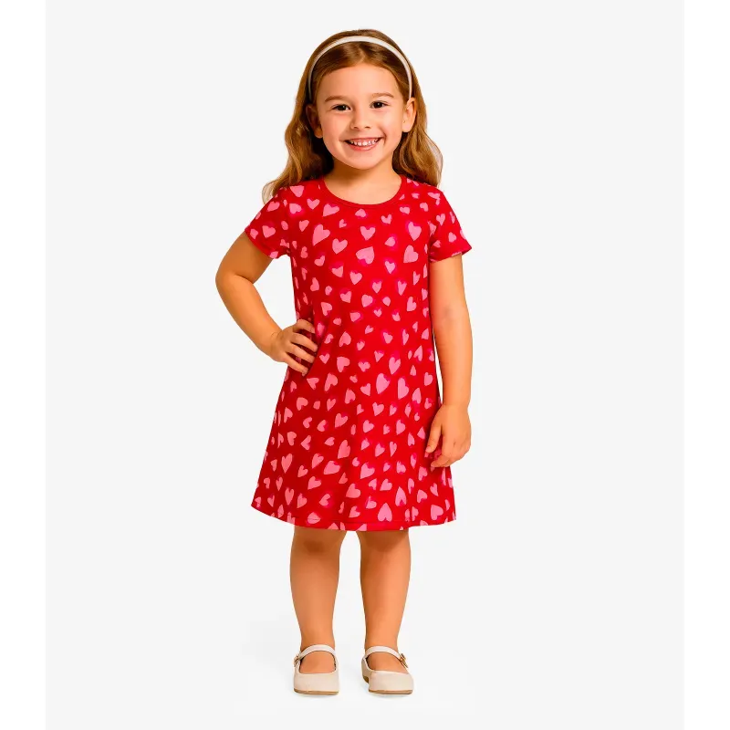 Vestido Menina Infantil Select Vermelho 3