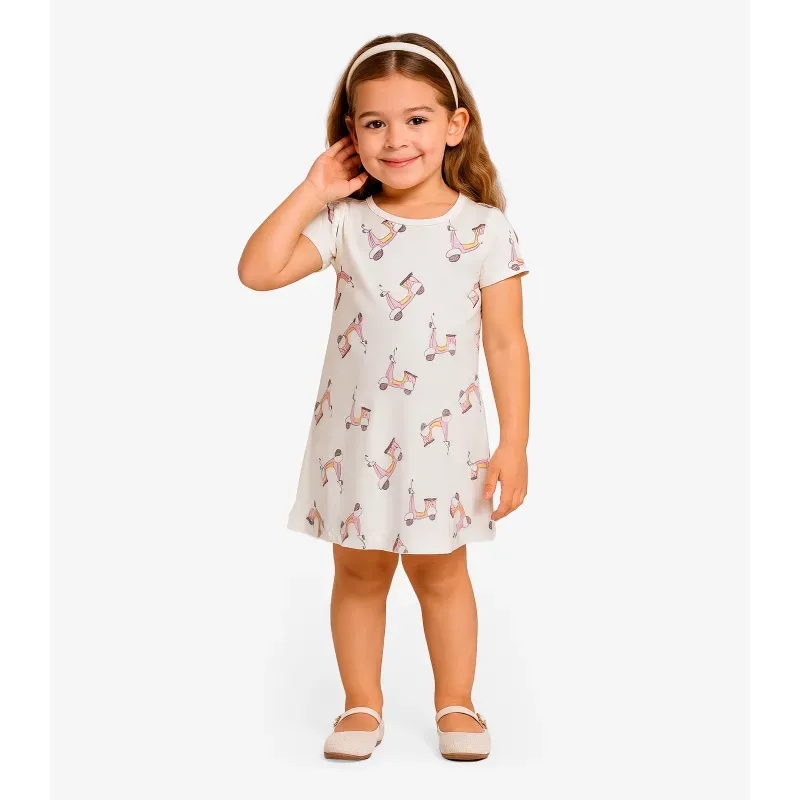 Vestido Menina Infantil Select Bege 10