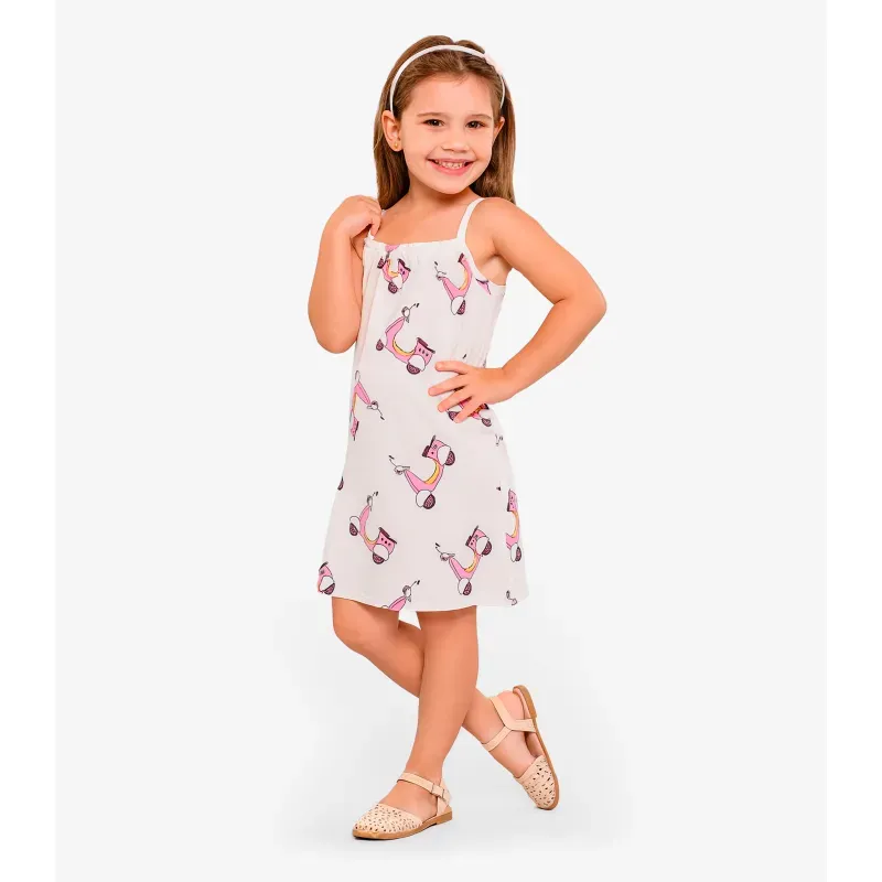 Vestido Feminino Infantil Select Bege 4