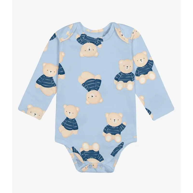 Body Infantil Manga Longa Cotton Trick Nick Azul P