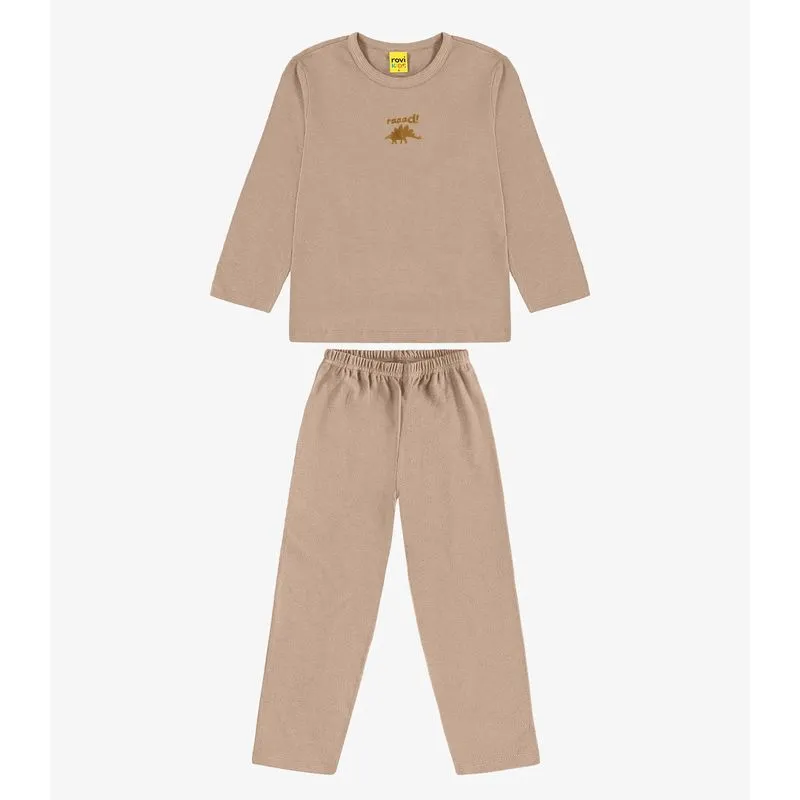Pijama em Malhão Fruit Rovi Kids Marrom 8