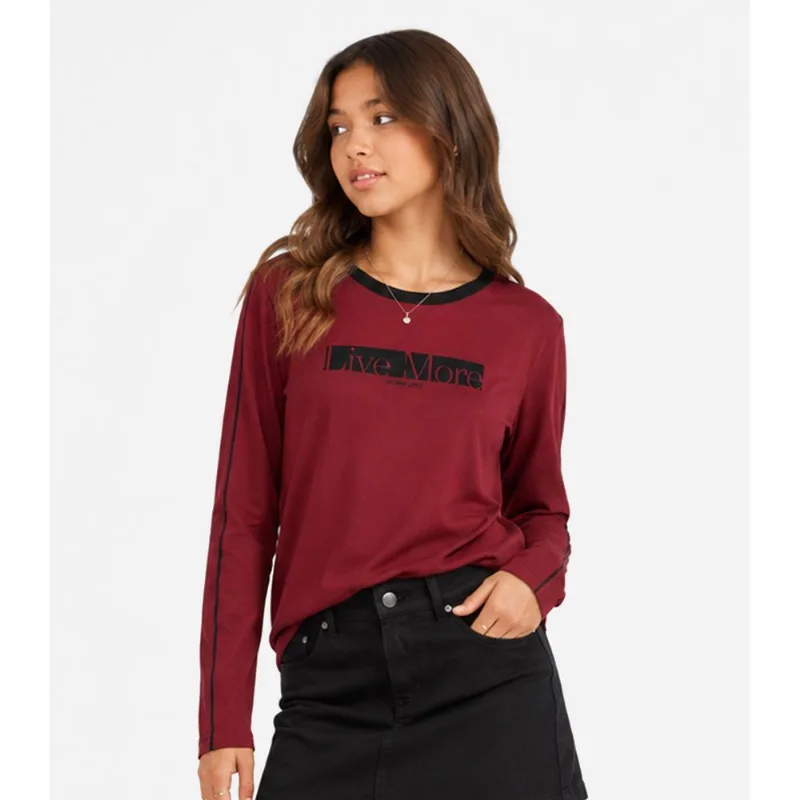 Blusa Juvenil Manga Longa Molecotton Estampa Minty Vermelho 12
