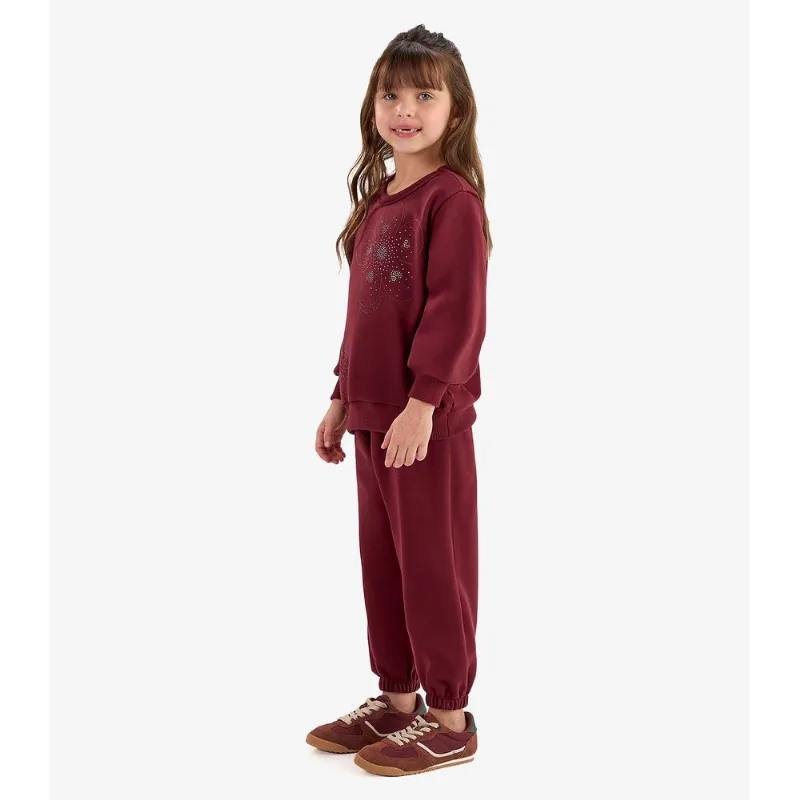 Conjunto Blusão com Calça Moletom Rovi Kids Vermelho 6