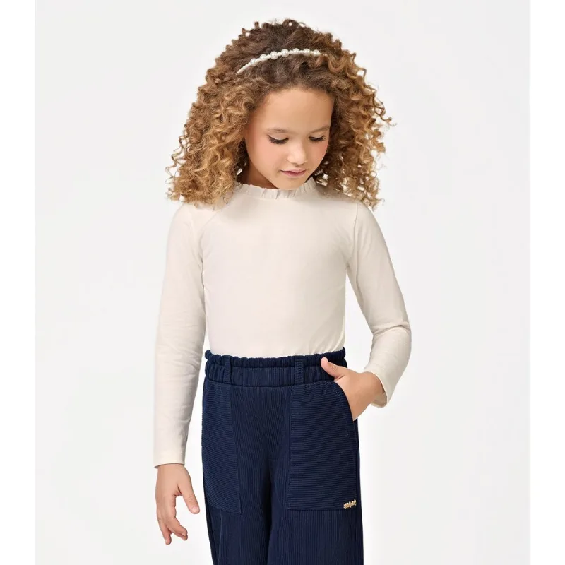 Blusa Manga Longa Feminina Trick Nick Bege 8