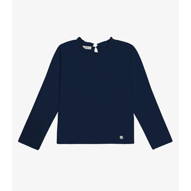 Blusa Manga Longa Feminina Trick Nick Azul 4