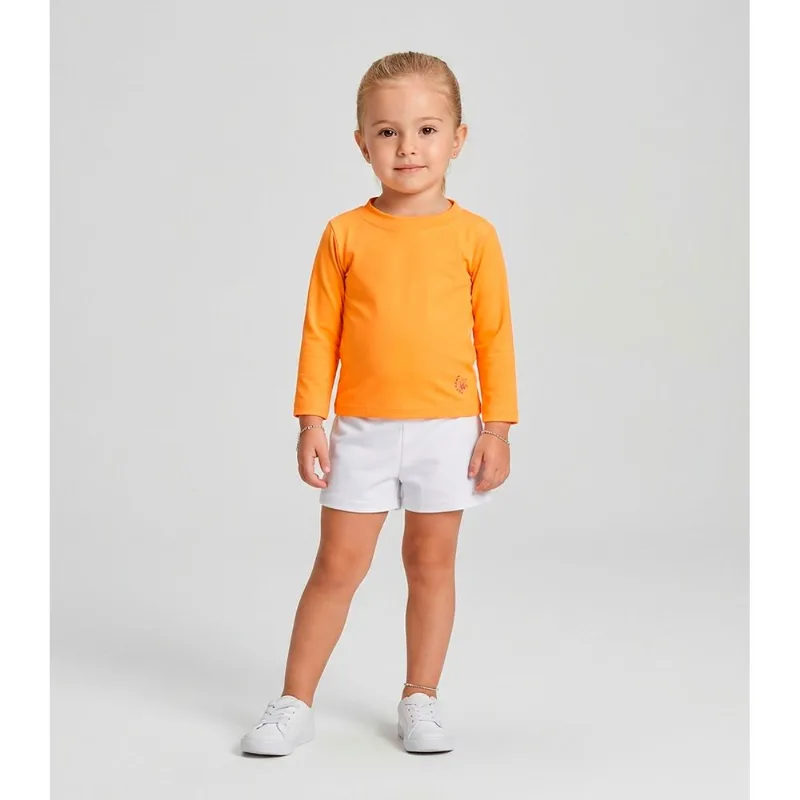 Blusa Térmica Proteção UV Praia Manga Longa Select Laranja 6