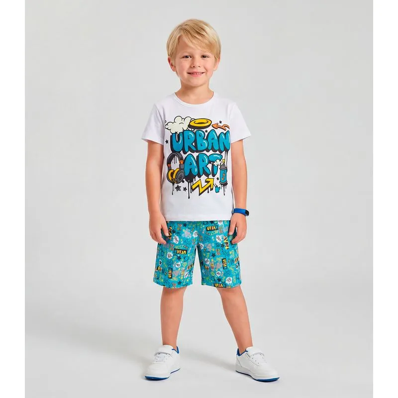 Pijama Infantil Menino Brilha No Escuro Kappes Branco 12