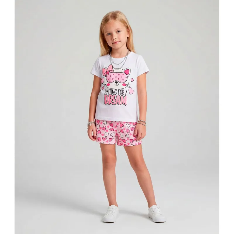 Pijama Infantil Menina Brilha No Escuro Select Branco 2