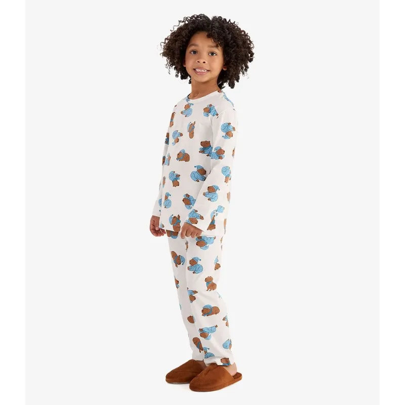 Pijama Em Meia Malha Rovi Kids Bege 8