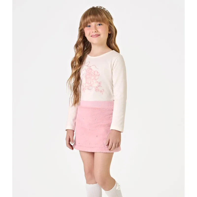 Conjunto Blusa Com Saia Trick Nick Rosa 3