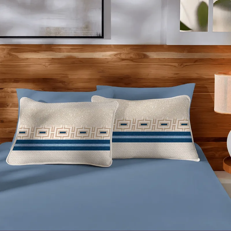 Jogo de Cama Queen 100% Algodão Estampado 3 Peças Vivaldi Bergen