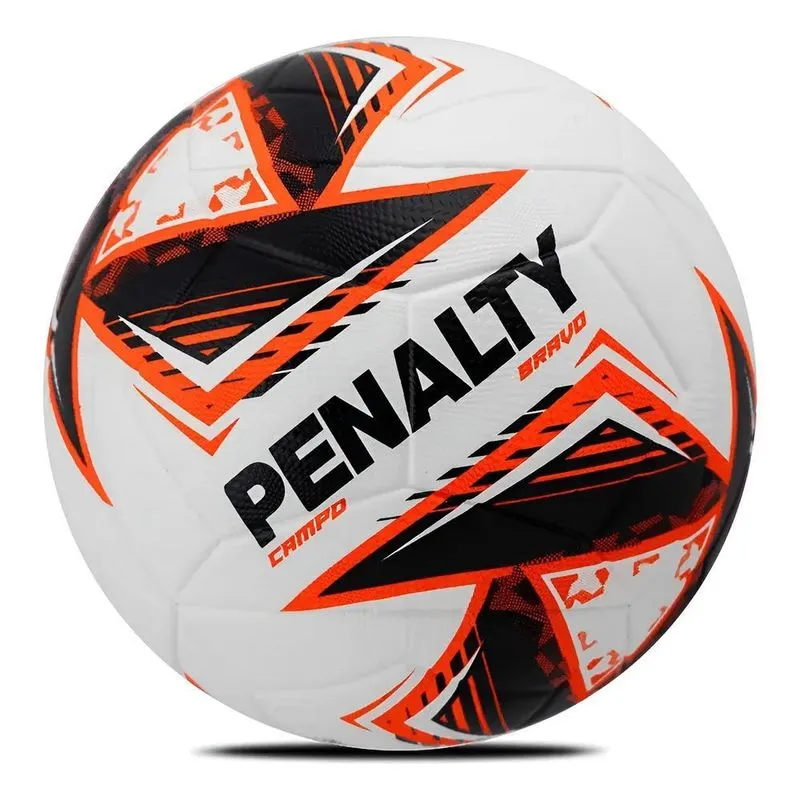 Bola De Futebol De Campo Penalty Bravo Xxv Cor Laranja