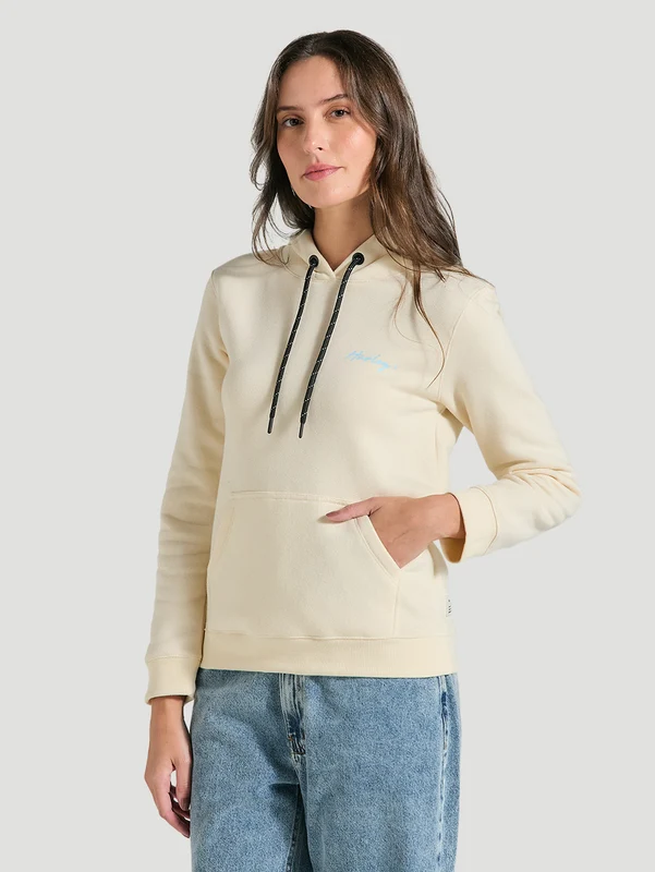 Moletom Canguru Feminino Off White Hurley Line M / Off White