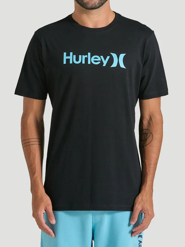 Camiseta Preta Manga Curta Hurley O&O Solid G / PRETO