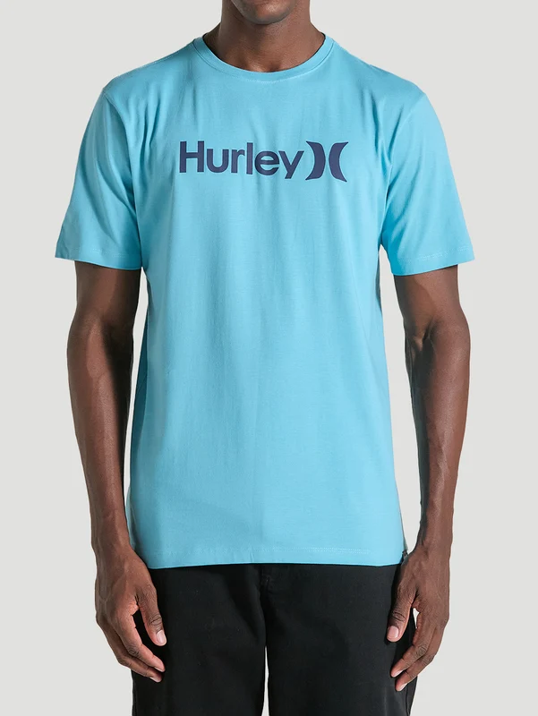 Camiseta Azul Manga Curta Hurley O&O Solid GG / Azul
