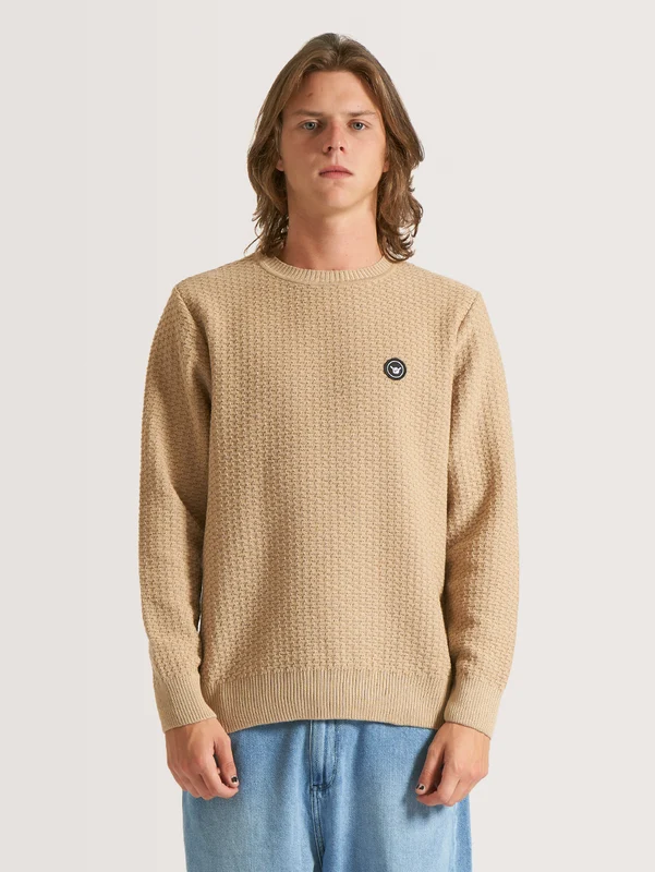 Tricot Hang Loose Doors Bege M / Bege