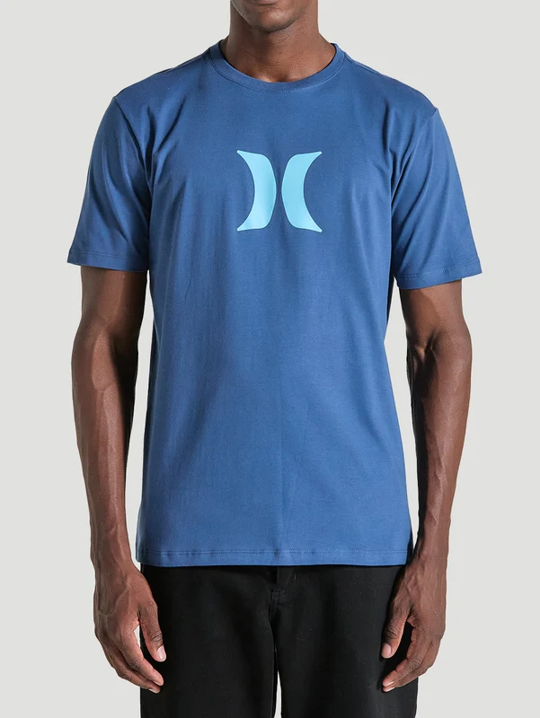 Camiseta Azul Manga Curta Básica Hurley Icon GG / Azul
