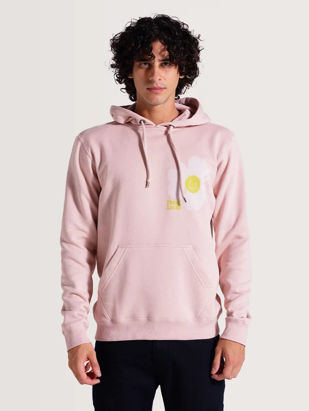 Moletom Canguru Rosa Hang Loose Venice P / Rosa
