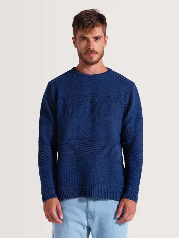 Tricot Azul Marinho Hang Loose Cricks G / Azul