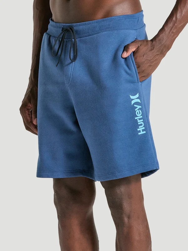 Bermuda Moletom Azul Marinho Hurley One&Only GG / Azul