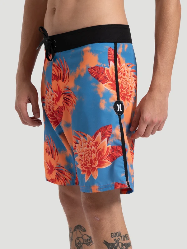 Boardshorts Hurley Hibisco 18" Azul 46 / Azul