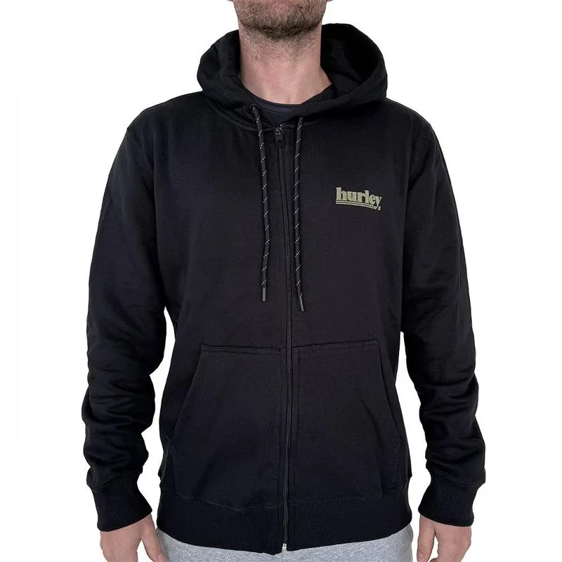Moletom Hurley Aberto Puff Over WT25 Masculino Preto 2G / preto
