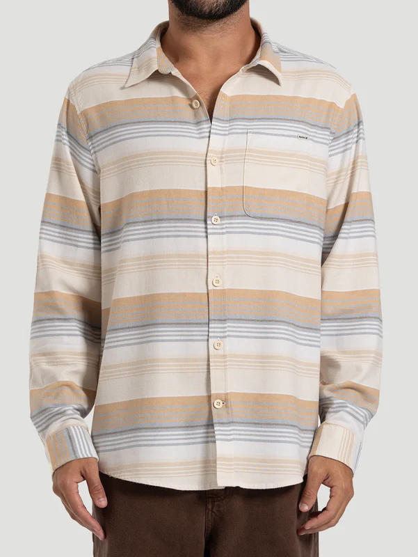 Camisa de Flanela Manga Longa Hurley Portland Stripe Multi M / Multi