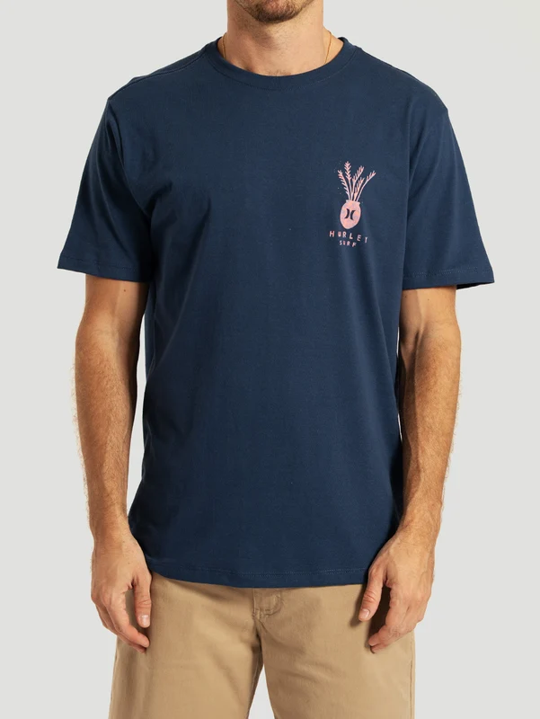 Camiseta Manga Curta Azul Marinho Hurley Xilo G / Azul Marinho