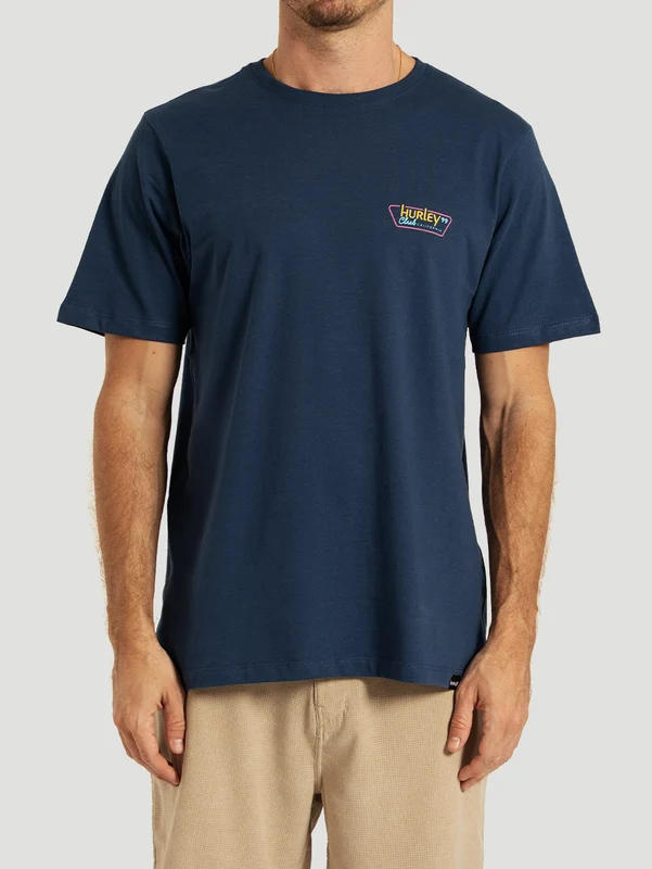 Camiseta Manga Curta Azul Hurley All Night P / AZUL