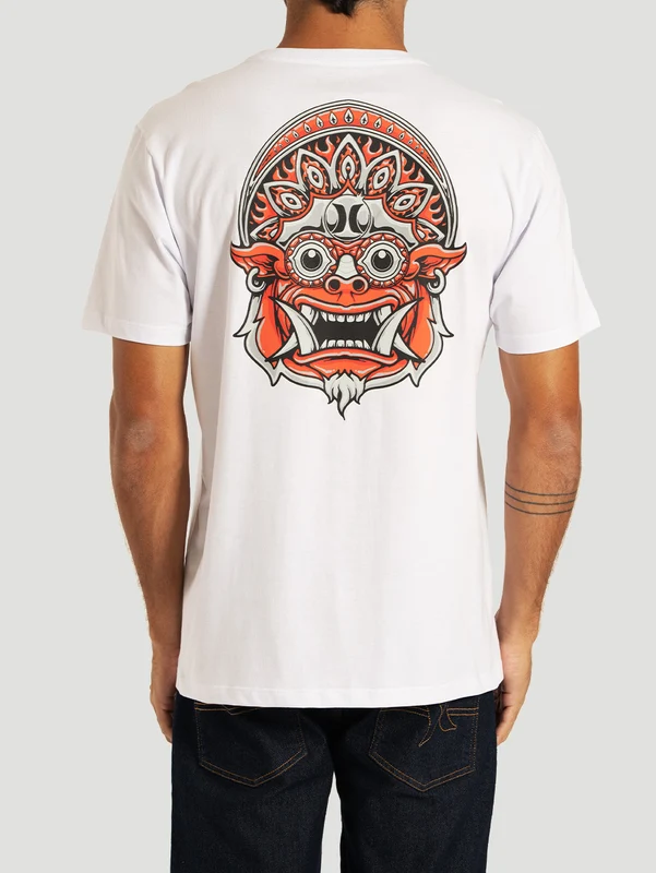 Camiseta Manga Curta Branca Hurley Barong G / Branco