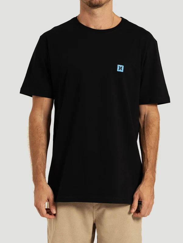 Camiseta Manga Curta Preta Hurley Mini Icon II M / PRETO