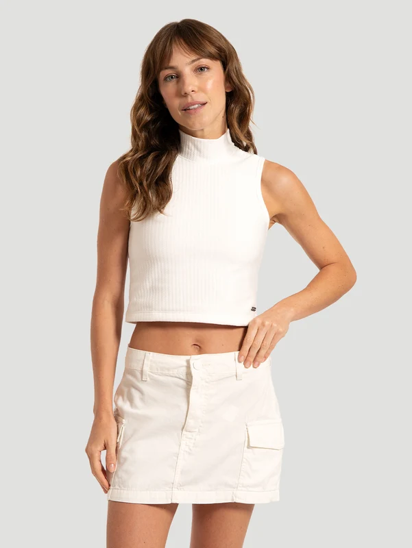 Blusa Gola Off White Hurley Coupe G / Off White