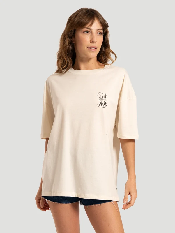 Camiseta Especial Manga Curta Off White Hurley Eco P / Off White