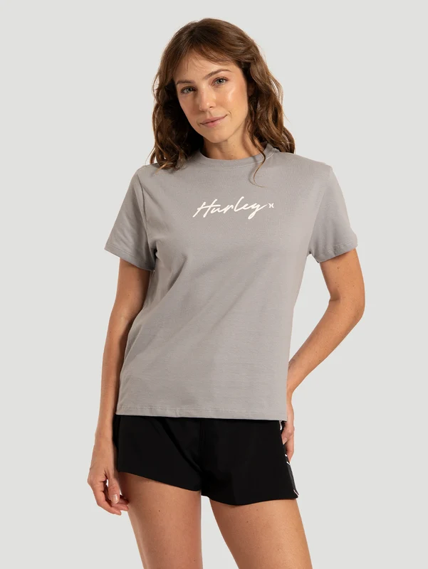 Camiseta Manga Curta Cinza Hurley Line G / Cinza