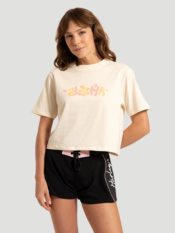 Camiseta Manga Curta Off White Hurley Aloha M / Off White