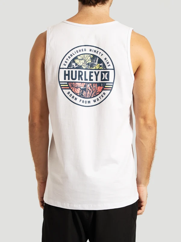Regata Branca Hurley Sticker GG / Branco
