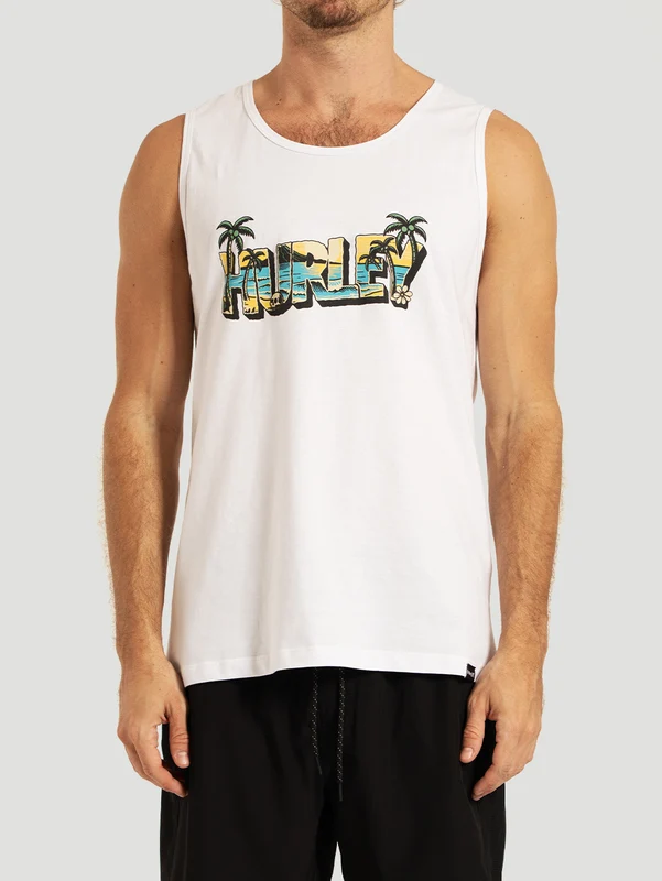 Regata Branca Hurley Beach P / Branco
